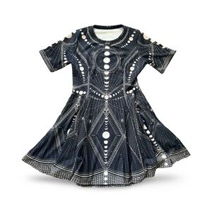 BlackMilk Moon Phases Evil Tee Dress Sz M